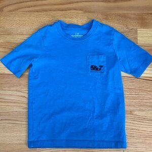 Vineyard Vines Kids Blue Whale Pocket Tee